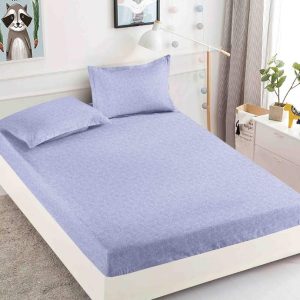Husa de Pat din Bumbac Finet – Set 3 Piese pentru Confort si Eleganta | COD 1564-J