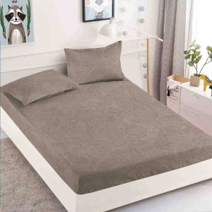 Husa de Pat din Bumbac Finet – Set 3 Piese pentru Confort si Eleganta | COD 1565-J