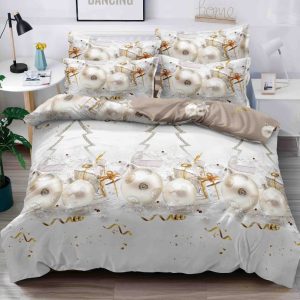 Lenjerie de Pat Bumbac Finet Craciun – 6 Piese | Eleganta, Confort si Durabilitate | COD 1628-J