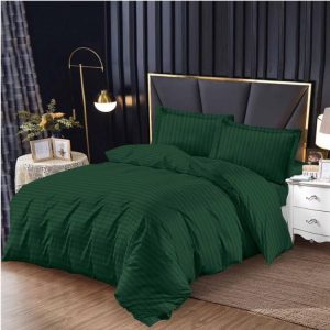 Lenjerie de Pat Damasc cu Elastic – Set 4 Piese | Eleganta si Confort in Dormitorul Tau | 0253-SI