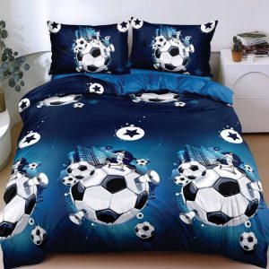 Set lenjerie de pat bumbac satinat 4 piese – Design rafinat și textura delicata, Cod 0069-S
