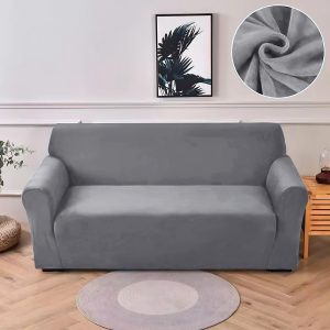 Husă Canapea Catifea 2 Locuri – Husă Elastică Extensibilă,  Protecție și Aspect Elegant | 0300-SI