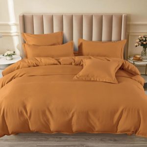 Lenjerie de Pat Bumbac Finet cu Elastic – Set 6 Piese | Confort si Fixare Perfecta  | 0320-SI