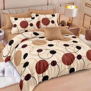 Lenjerie de Pat Bumbac Finet cu Elastic – Set 6 Piese | Confort si Fixare Perfecta  | 0329-SI
