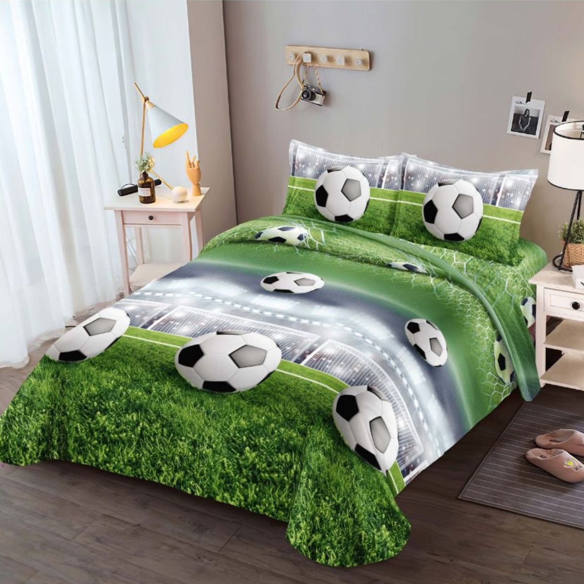 Lenjerie bumbac satinat 3D, 4 piese – Fină și rafinată | 0499-SI