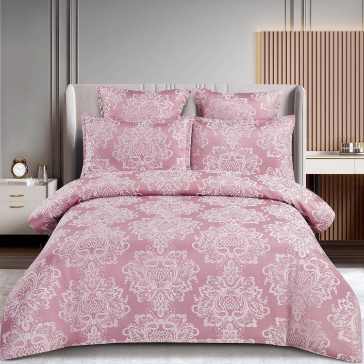 Lenjerie de pat Jacquard 6 piese – Eleganta si rafinament pentru dormitor | 0854-SI