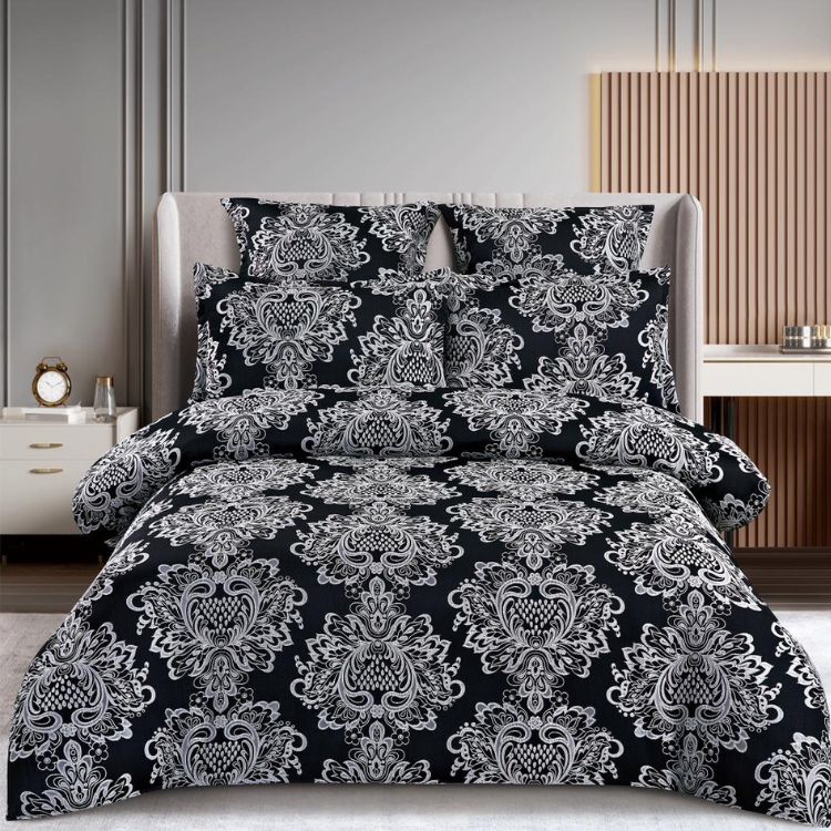 Lenjerie de pat Jacquard 6 piese – Eleganta si rafinament pentru dormitor | 0858-SI