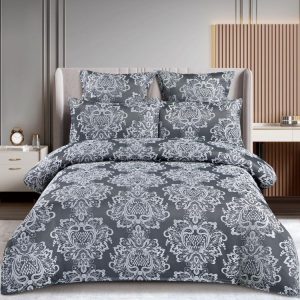 Lenjerie de pat Jacquard 6 piese – Eleganta si rafinament pentru dormitor | 0859-SI