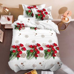 Lenjerie 1 persoană 4 piese – Calitate premium, aspect îngrijit | 0878-SI