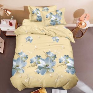 Lenjerie 1 persoană 4 piese – Calitate premium, aspect îngrijit | 0886-SI