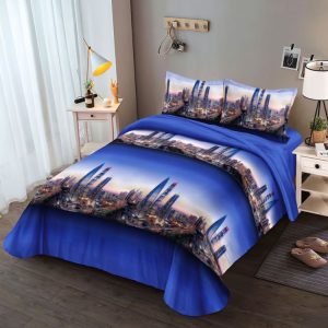 Lenjerie 1 persoană 4 piese – Calitate premium, aspect îngrijit | 0887-SI