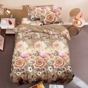 Lenjerie 1 persoană 4 piese – Calitate premium, aspect îngrijit | 0893-SI