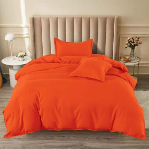 Lenjerie de pat 1 persoană, 4 piese cu elastic – Fixare perfectă și confort | 0910-SI