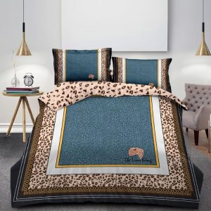 Set lenjerie pat bumbac finet – 6 piese, fină și plăcută la atingere | 1002-SI