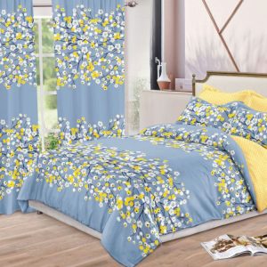 Pachet Finet 8 Piese: Lenjerie + Draperii – Confortabil și Practic | 1010-SI
