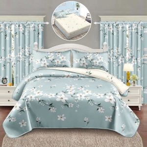 Pachet Finet 6 Piese: Lenjerie + Draperii – Confortabil și Practic | 1017-SI