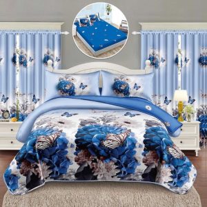 Pachet Finet 6 Piese: Lenjerie + Draperii – Confortabil și Practic | 1020-SI