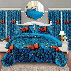Pachet Finet 6 Piese: Lenjerie + Draperii – Confortabil și Practic | 1025-SI