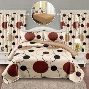 Pachet Finet 6 Piese: Lenjerie + Draperii – Confortabil și Practic | 1034-SI