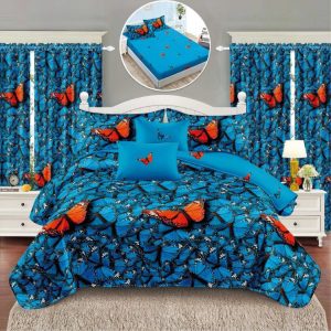 Pachet Finet 6 Piese: Lenjerie + Draperii – Confortabil și Practic | 1043-SI