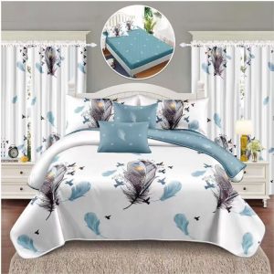 Pachet Finet 6 Piese: Lenjerie + Draperii – Confortabil și Practic | 1044-SI
