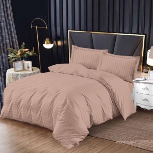 Lenjerie de pat din damasc 4 piese cu elastic – Luxoasă și durabilă | 1045-SI