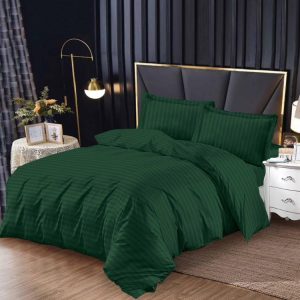 Lenjerie de pat din damasc 4 piese cu elastic – Luxoasă și durabilă | 1046-SI