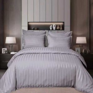 Lenjerie de pat din damasc 6 piese cu elastic – Luxoasă și durabilă | 1056-SI
