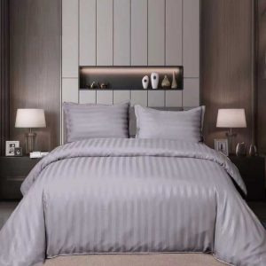 Lenjerie de pat din damasc 4 piese cu elastic – Luxoasă și durabilă | 1063-SI