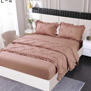 Lenjerie de pat finet deluxe – 4 piese cu elastic | 1346-SE