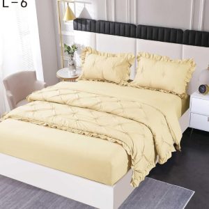 Lenjerie de pat finet deluxe – 4 piese cu elastic | 1347-SE