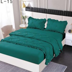Lenjerie de pat finet deluxe – 4 piese cu elastic | 1348-SE