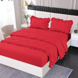 Lenjerie de pat finet deluxe – 4 piese cu elastic | 1349-SE
