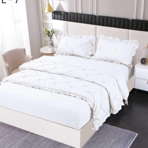 Lenjerie de pat finet deluxe – 4 piese cu elastic | 1352-SE