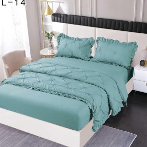 Lenjerie de pat finet deluxe – 4 piese cu elastic | 1353-SE