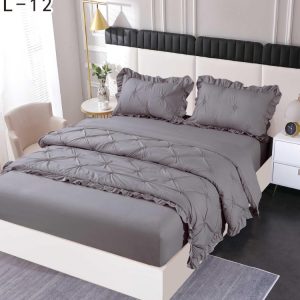 Lenjerie de pat finet deluxe – 4 piese cu elastic | 1354-SE