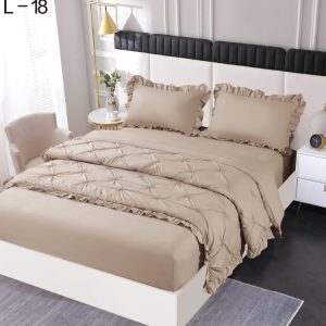 Lenjerie de pat finet deluxe – 4 piese cu elastic | 1355-SE