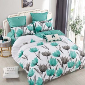 Lenjerie de pat finet cu elastic 6 piese – Set complet premium pentru pat mereu ordonat | 1580-J
