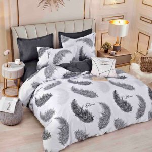 Lenjerie de pat finet cu elastic 6 piese – Set complet premium pentru pat mereu ordonat | 1584-J