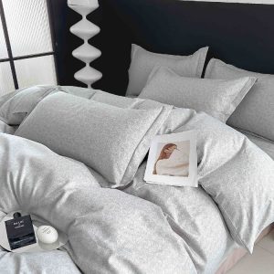 Lenjerie de pat finet cu elastic 6 piese – Set complet premium pentru pat mereu ordonat | 1593-J