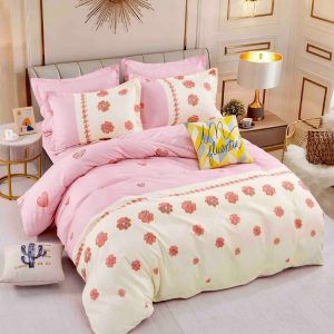 Lenjerie de pat finet cu elastic 6 piese – Set complet premium pentru pat mereu ordonat | 1594-J