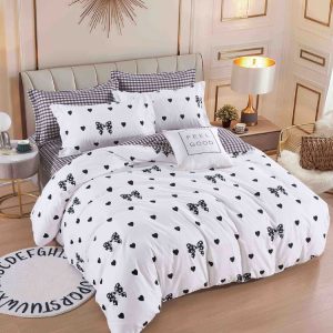 Lenjerie de pat finet cu elastic 6 piese – Set complet premium pentru pat mereu ordonat | 1603-J