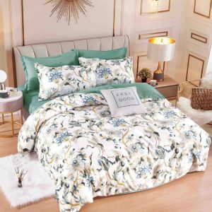 Lenjerie de pat finet cu elastic 6 piese – Set complet premium pentru pat mereu ordonat | 1608-J