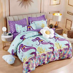 Lenjerie de pat finet cu elastic 6 piese – Set complet premium pentru pat mereu ordonat | 1610-J