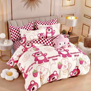 Lenjerie de pat finet cu elastic 6 piese – Set complet premium pentru pat mereu ordonat | 1613-J