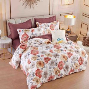 Lenjerie de pat finet cu elastic 6 piese – Set complet premium pentru pat mereu ordonat | 1615-J