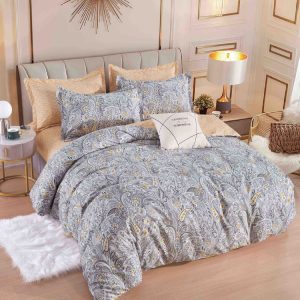 Lenjerie de pat finet cu elastic 6 piese – Set complet premium pentru pat mereu ordonat | 1620-J