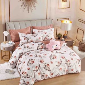 Lenjerie de pat finet cu elastic 6 piese – Set complet premium pentru pat mereu ordonat | 1628-J