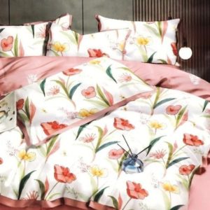 Lenjerie de pat 100% bumbac 6 piese – Set premium, confort natural pentru orice sezon | 1740-CV