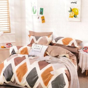 Lenjerie de pat 100% bumbac 6 piese – Set premium, confort natural pentru orice sezon | 1745-CV